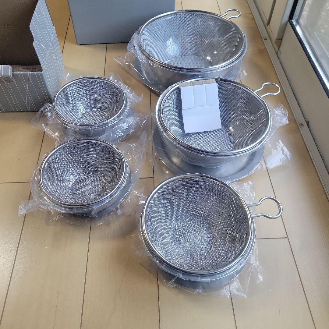 SHIN-ETSU②フタ付ミニザルボウル６点set フタ付ザルボウル９点set