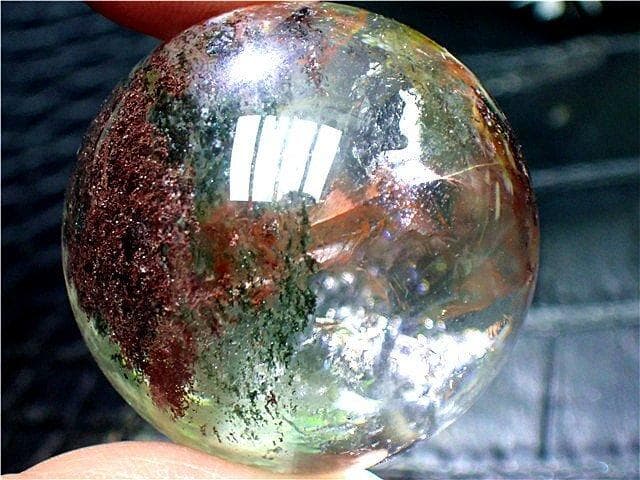 ★AAA級天然ガーデンクォーツ丸玉B89P1/173P05C