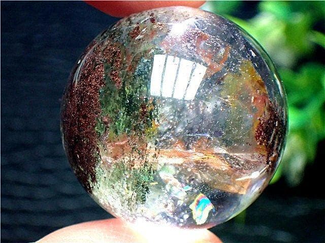 ★AAA級天然ガーデンクォーツ丸玉B89P1/173P05C