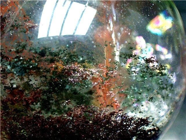 ★AAA級天然ガーデンクォーツ丸玉B89P1/173P05C