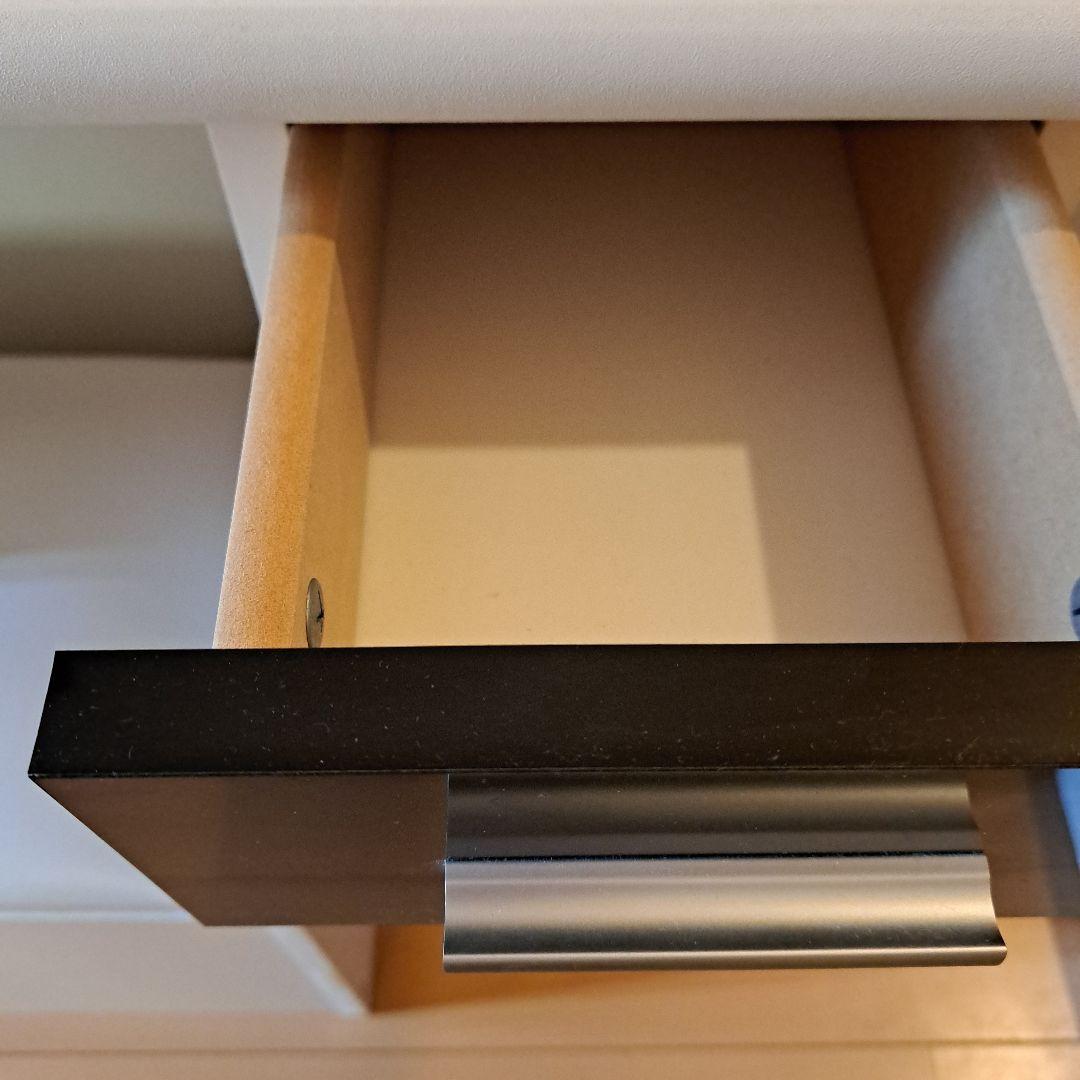 モダン ドレッサー 鏡台 ホワイト ブラック