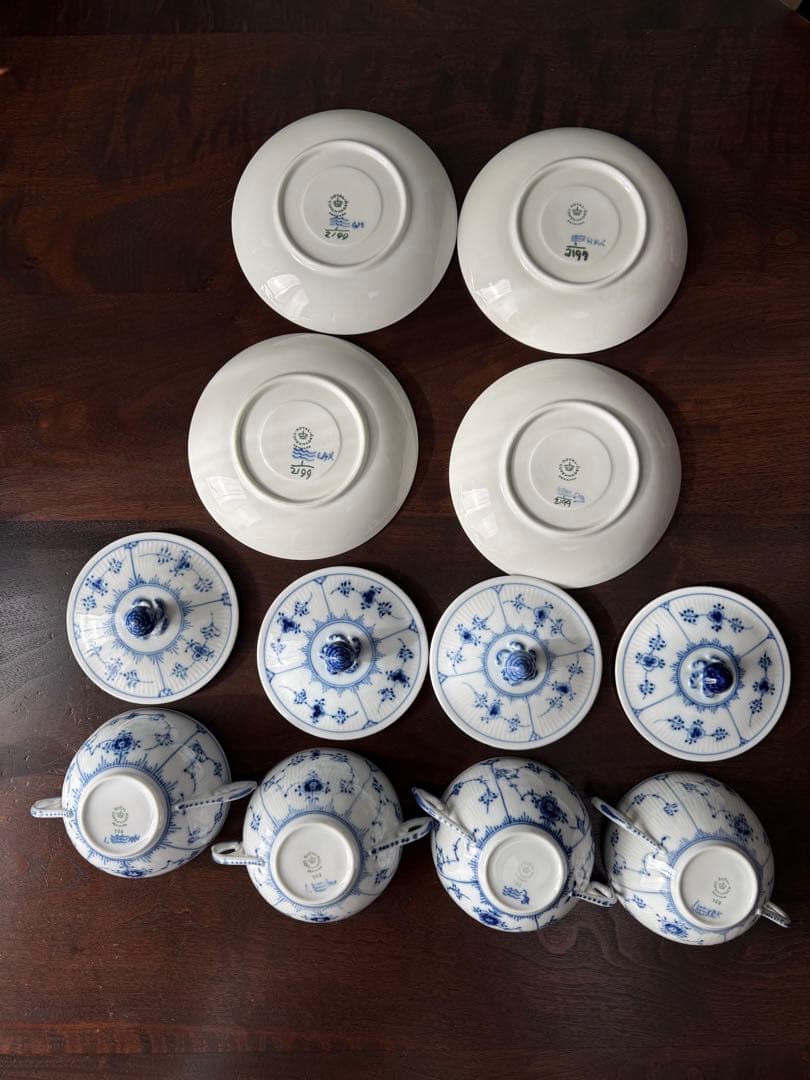 ロイヤルコペンハーゲン　ブルーブルーテッド　スープカップ&ソーサー