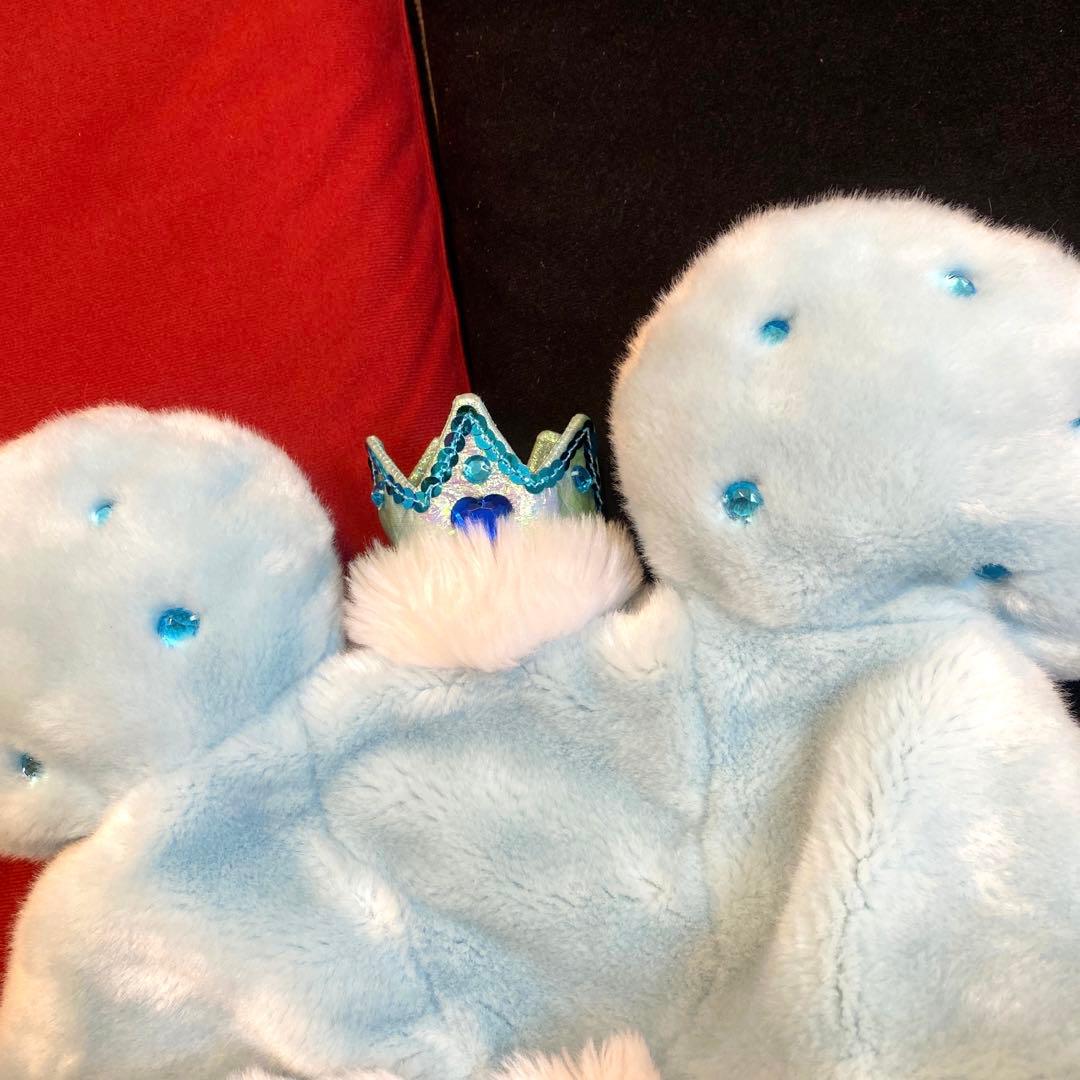 ミニーファンキャップ 水色 ティアラ 王冠 - メルカリ