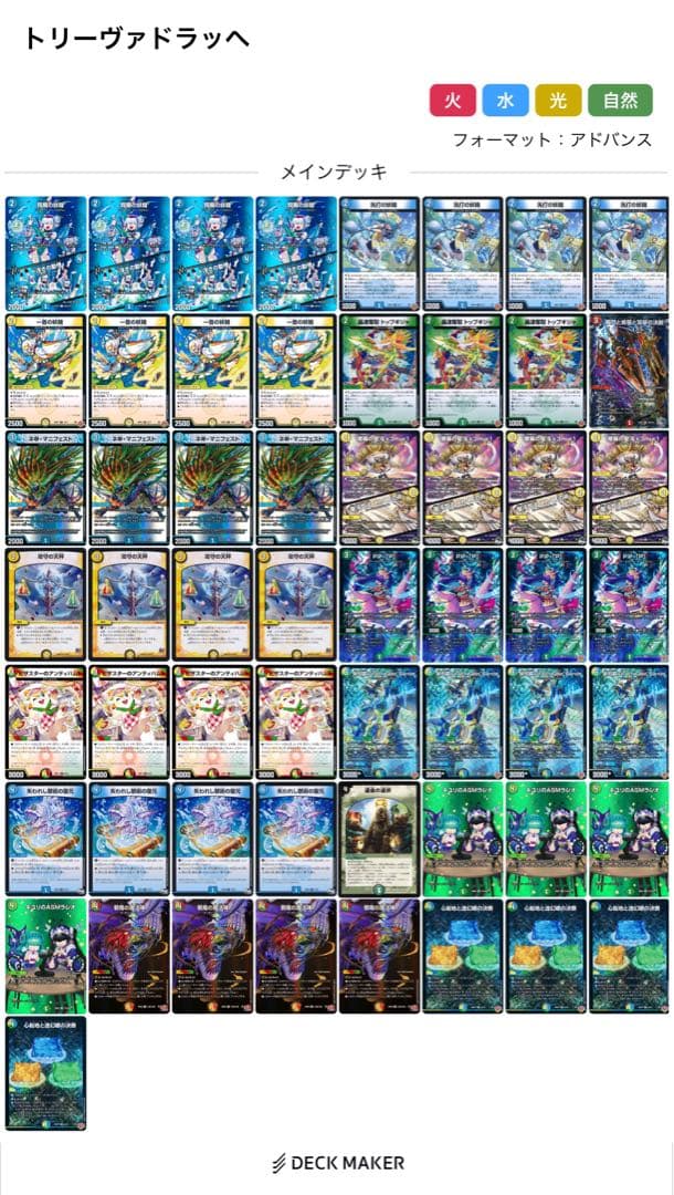 改造パーツ付き　トリーヴァダーバンデ　トリーヴァドラッヘ　デュエマ　デッキ