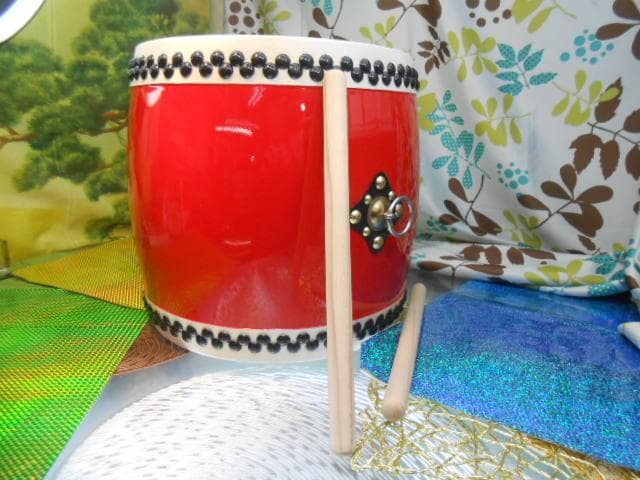 (送料無料)35.000円　R大太鼓36cm撥二本付きと肩紐付き移動袋セット