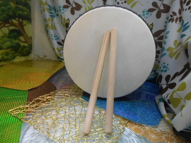 (送料無料)35.000円　R大太鼓36cm撥二本付きと肩紐付き移動袋セット