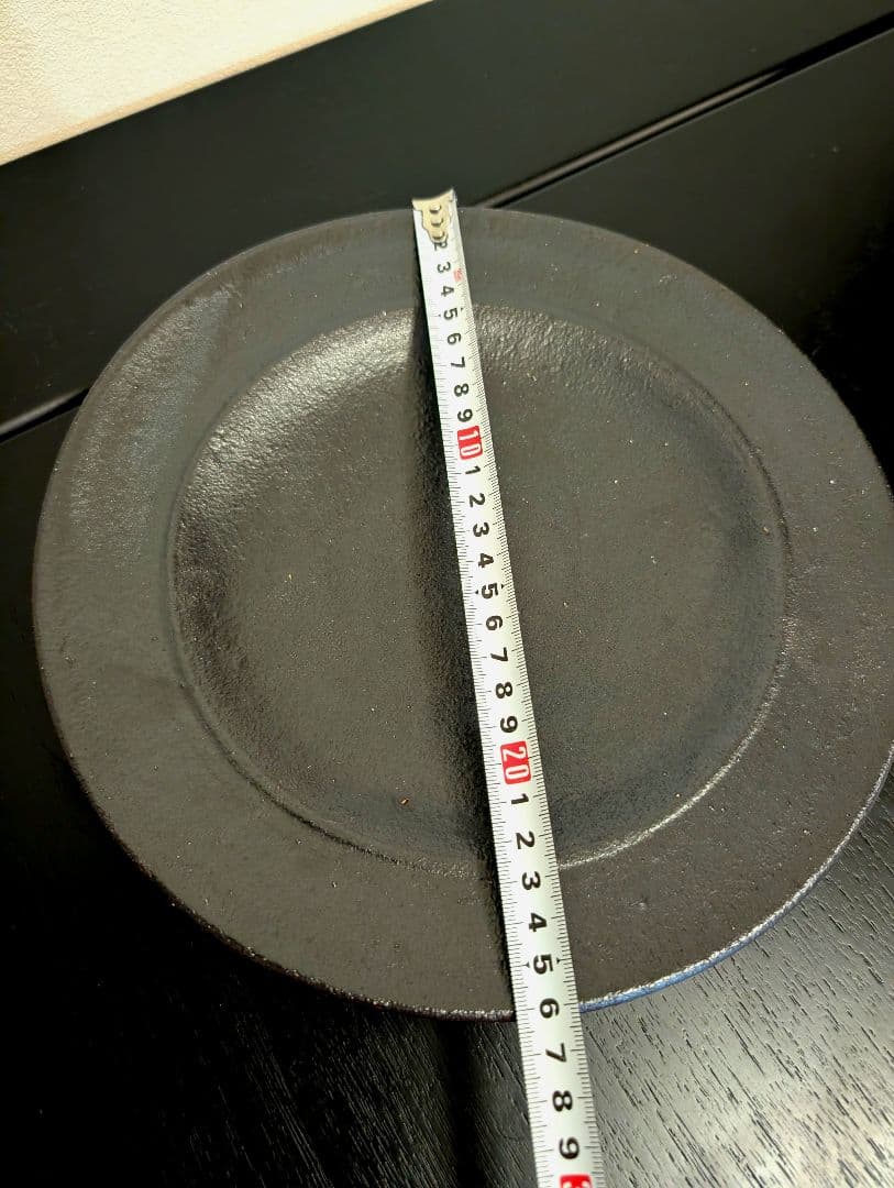 山本一仁 弓立窯 リム皿 大皿 器 作家物 陶芸 織部焼