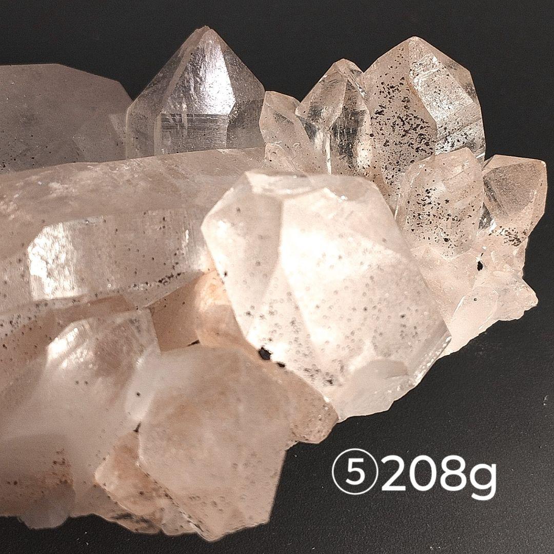 ⑤マニカラン水晶 クラスター原石 ピンクマニカラン レコードキーパー アナテース