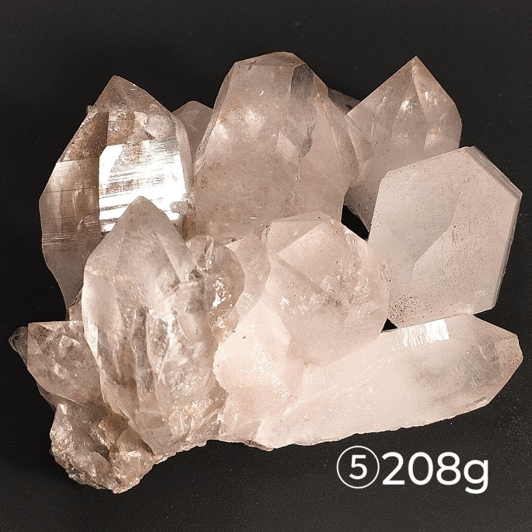⑤マニカラン水晶 クラスター原石 ピンクマニカラン レコードキーパー アナテース