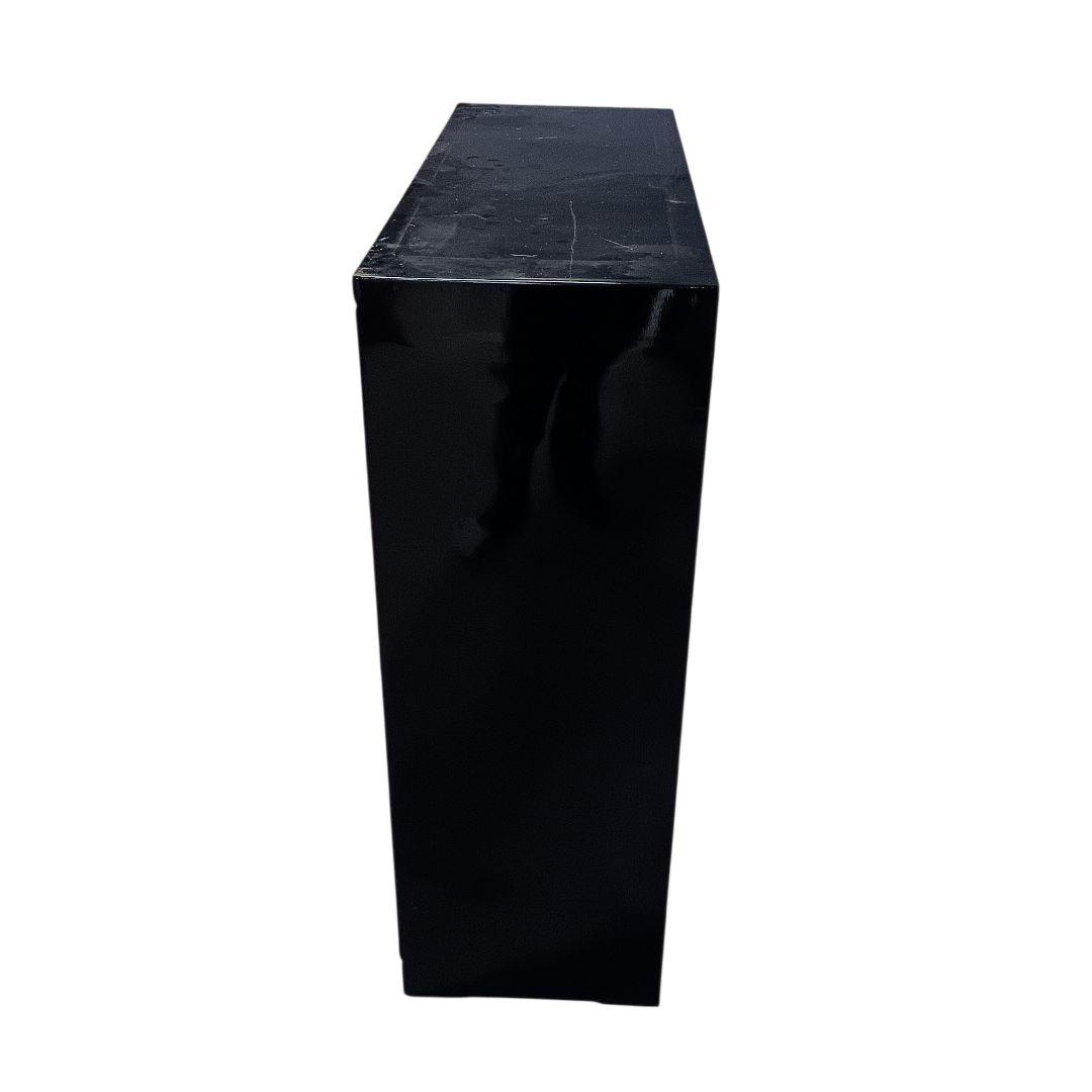 飾り棚　漆塗り　螺鈿入　朱赤　民芸家具　七門