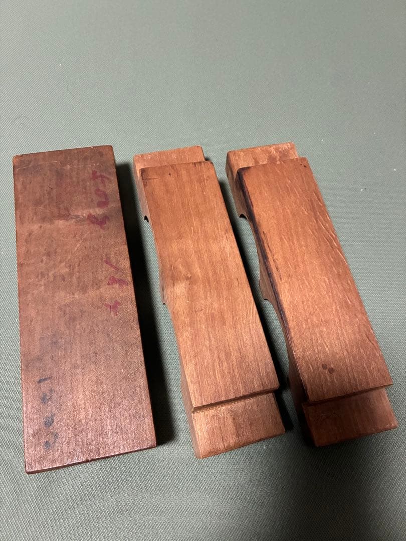 木製 落雁用和菓子型 菊模様 3パーツ