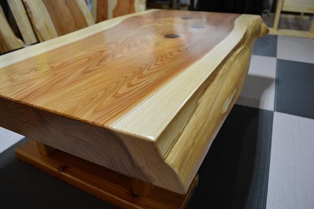 №52秋田杉一枚板座卓☆厚板☆3帖～6帖⭐︎セール品