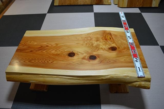 №52秋田杉一枚板座卓☆厚板☆3帖～6帖⭐︎セール品