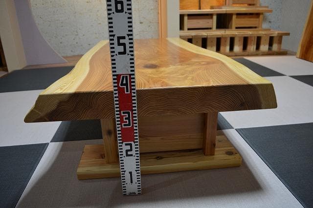 №52秋田杉一枚板座卓☆厚板☆3帖～6帖⭐︎セール品