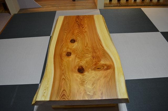 №52秋田杉一枚板座卓☆厚板☆3帖～6帖⭐︎セール品