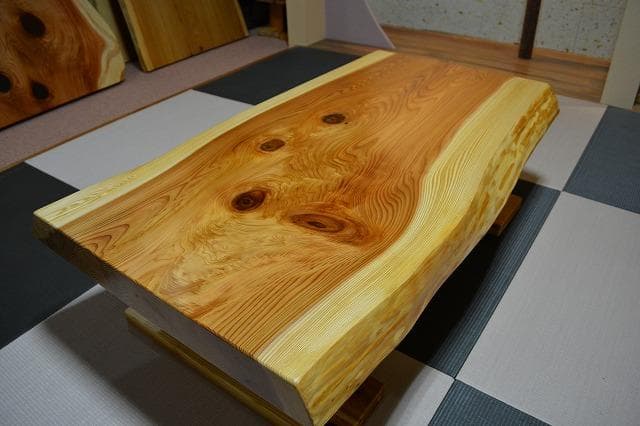 №52秋田杉一枚板座卓☆厚板☆3帖～6帖⭐︎セール品