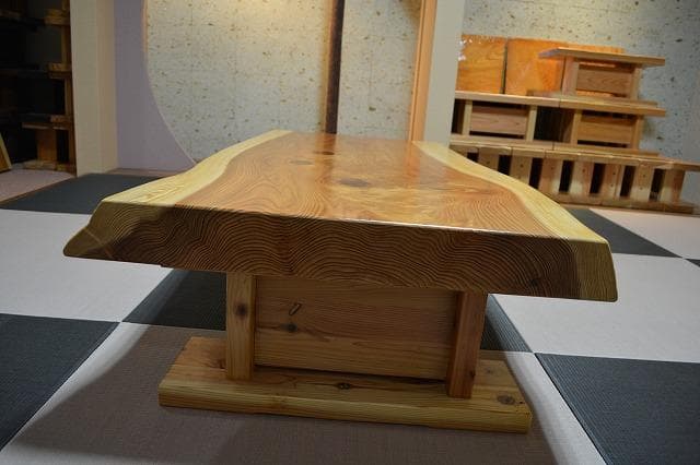 №52秋田杉一枚板座卓☆厚板☆3帖～6帖⭐︎セール品