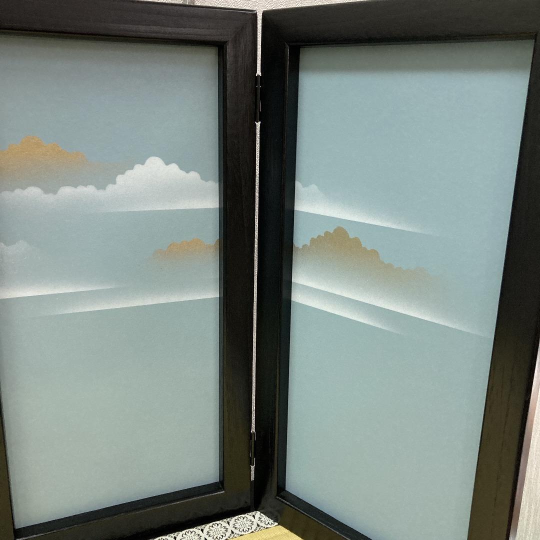 専用ページ　E22 五月人形　台巾70㎝位　飾り台屏風のみ　五月鎧兜　子供大将