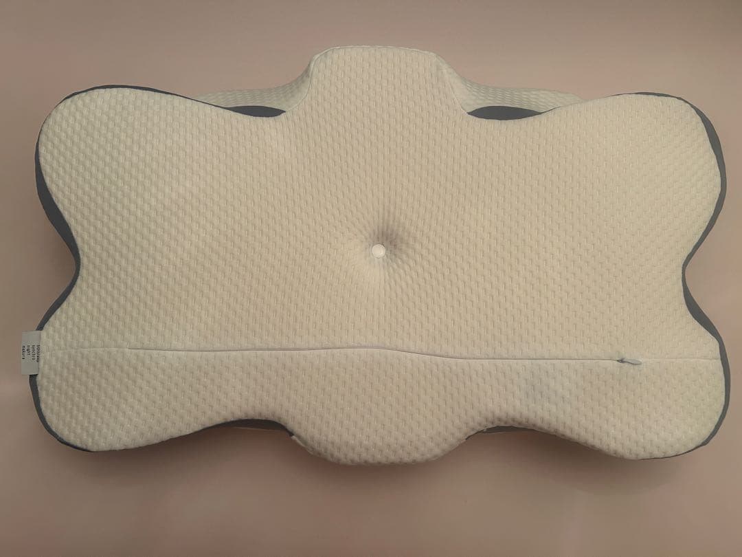 人間工学メモリーフォーム枕 ホワイト/グレー