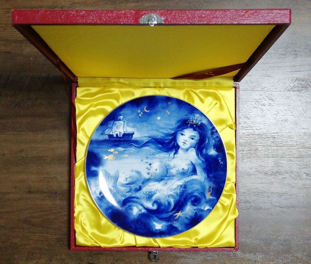 MEISSEN　マイセン　イヤープレート　皿　1983　人魚姫　マーメイド　箱付