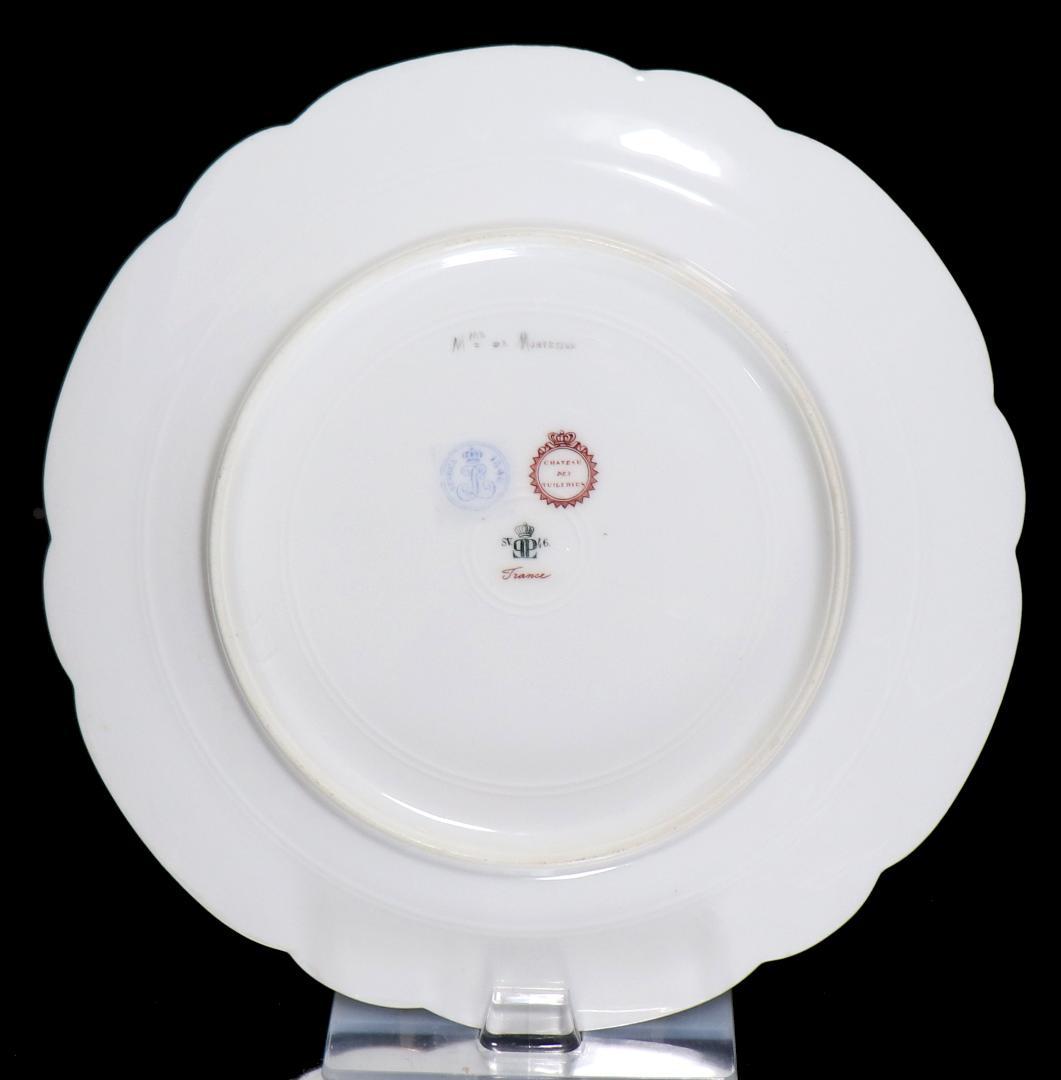 オールド・セーブル 1846年製 金彩大型24cmデュ・バリー夫人画飾り皿