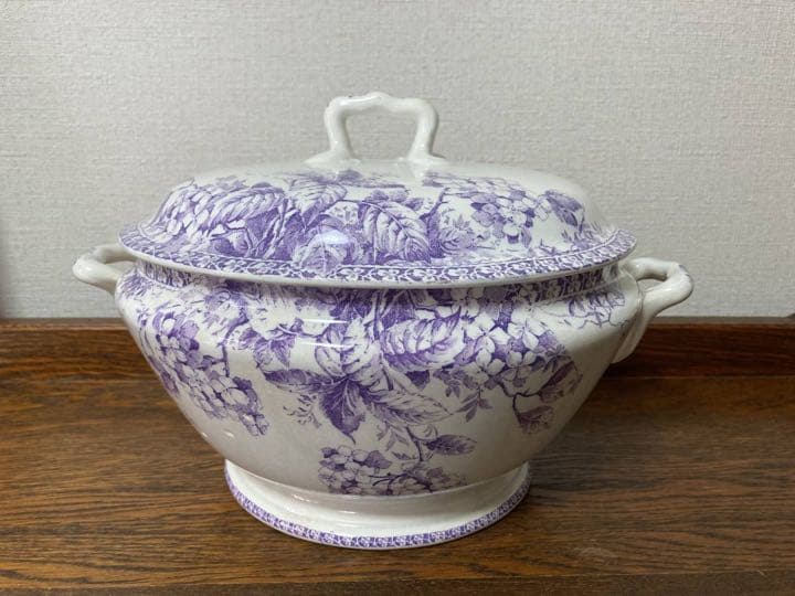 フランス アンティーク☆ジアンチューリーン紫陽花スーピエールGien