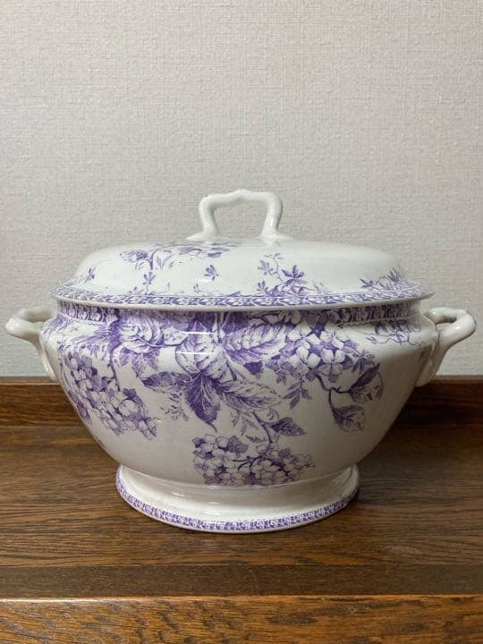 フランス アンティーク☆ジアンチューリーン紫陽花スーピエールGien