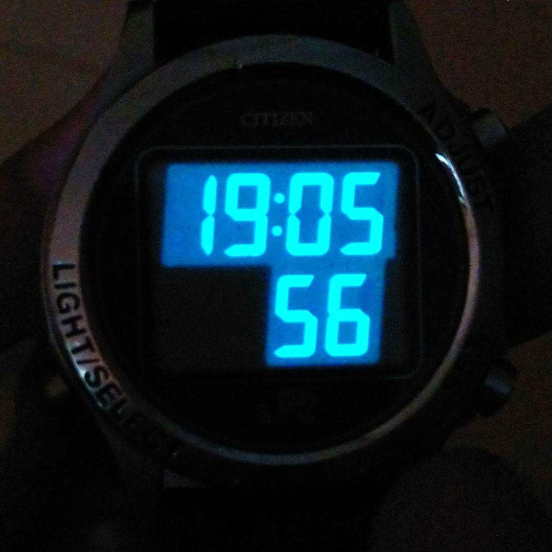 鉄道時計 CITIZENデジタル鉄道腕時計 JR西日本 社員支給品（稼働品