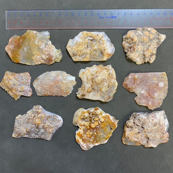 桜瑪瑙 ❀ フラワーアゲート スラブ  原石スライス❤︎ネイルパレットNoT005