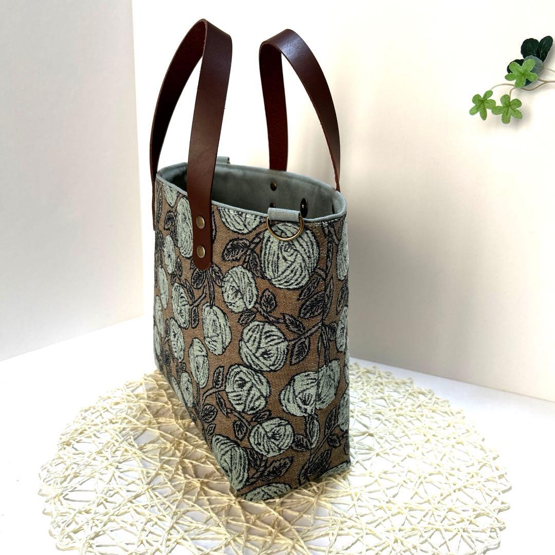 ミナペルホネン舟形トートバッグ　ハンドメイド