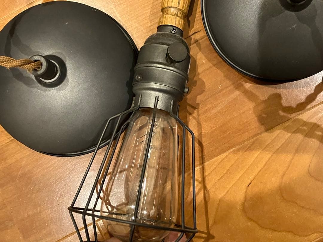 アートワークスタジオ　ペンダントライト 2個セット 木製ハンドル　おしゃれ