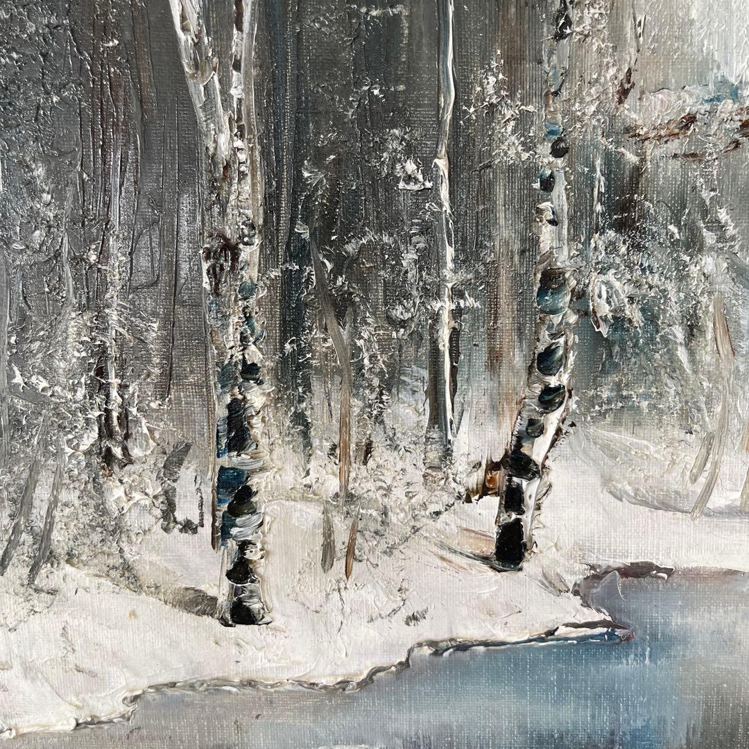 油絵　[の冬] F12支援のため、この絵を販売する。