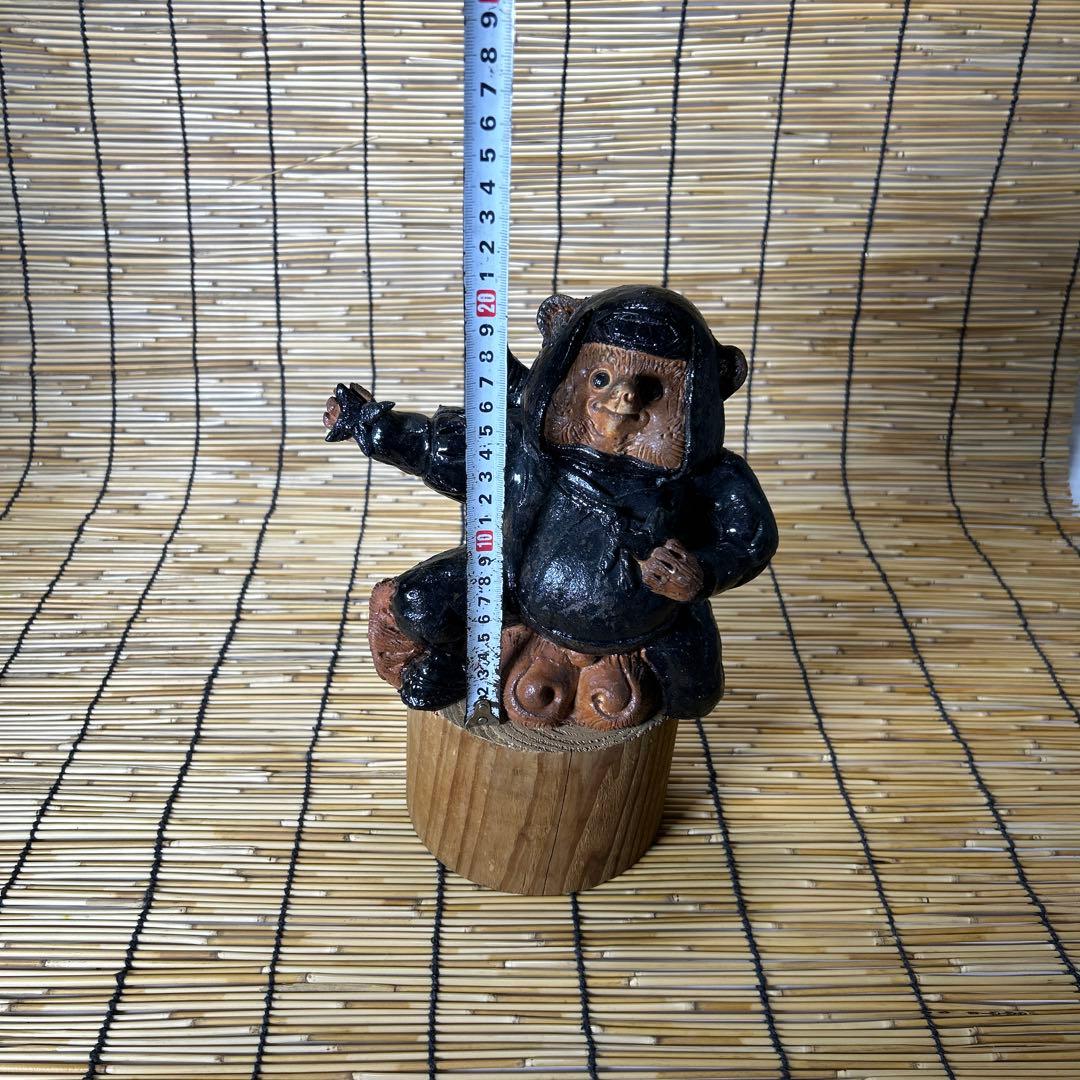 信楽焼 陶器 たぬき 手作り忍者狸