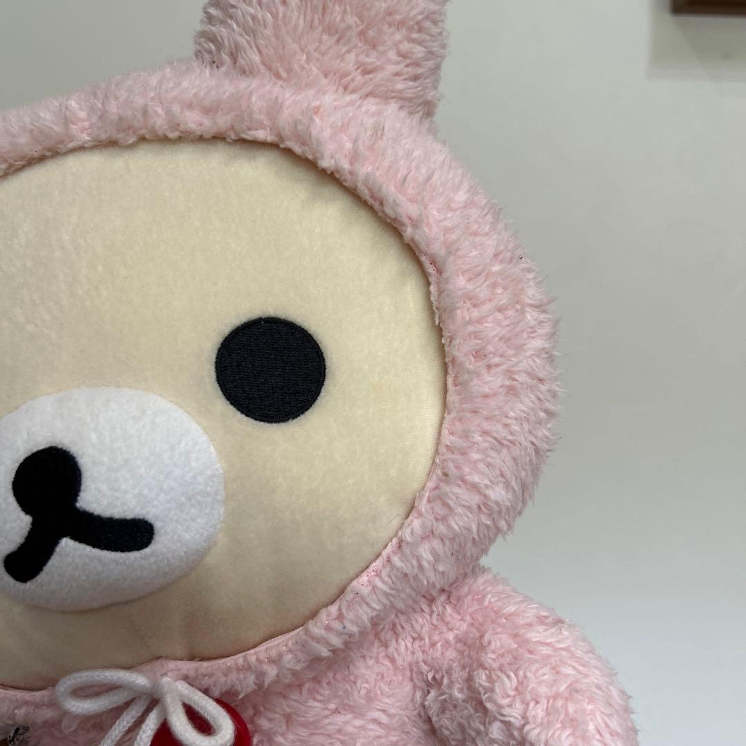 リラックマ コリラックマ あったかウサギぬいぐるみXL ピンク - メルカリ