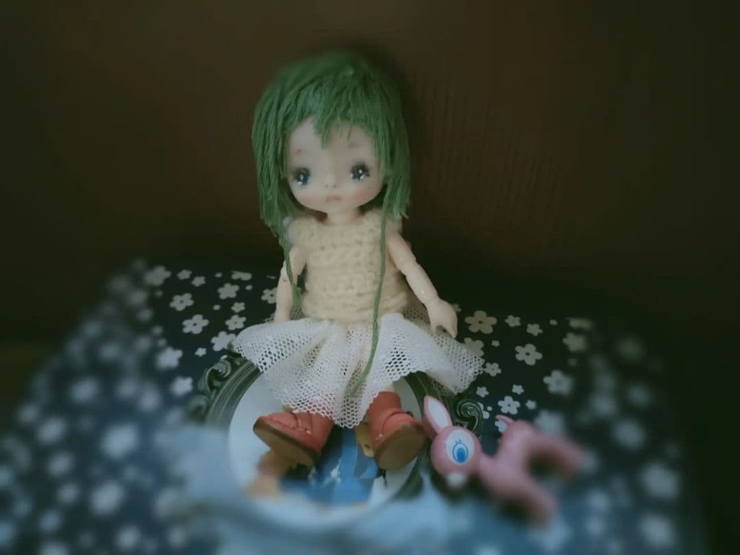 セリアドール（mini）カスタム ボディ.ウィッグ付きプチブライスサイズ