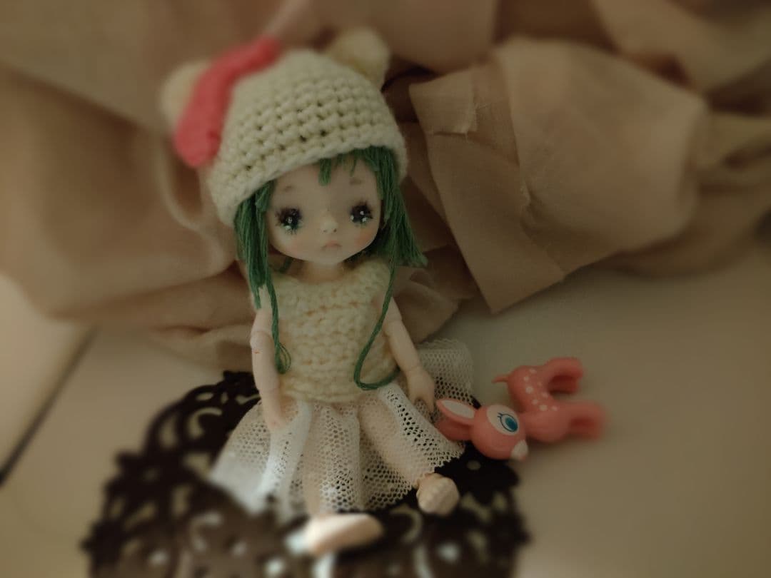 セリアドール（mini）カスタム ボディ.ウィッグ付きプチブライスサイズ