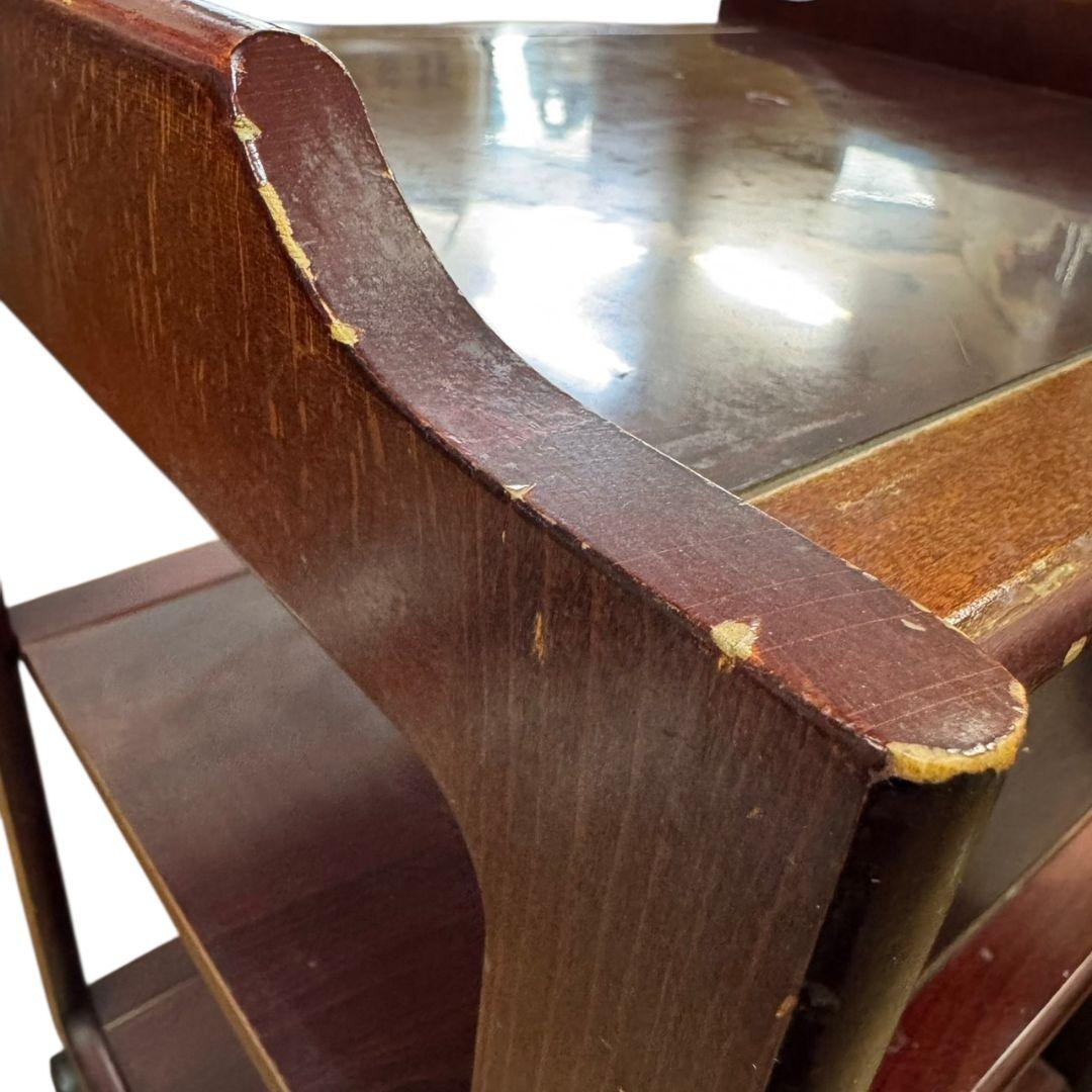 【希少】カリモク キッチンワゴン 配膳ワゴン ワゴン レトロ アンティーク