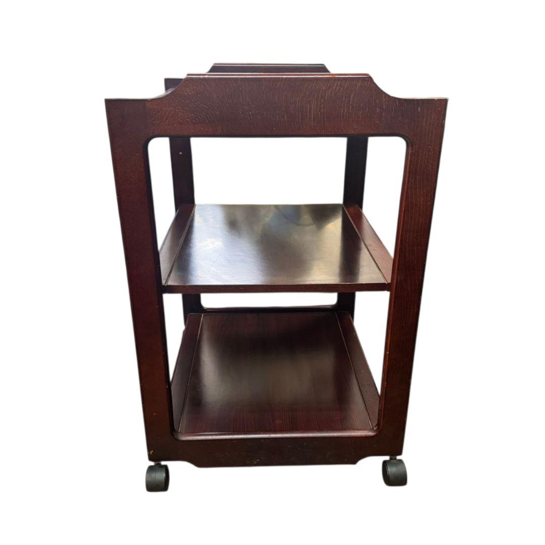 【希少】カリモク キッチンワゴン 配膳ワゴン ワゴン レトロ アンティーク