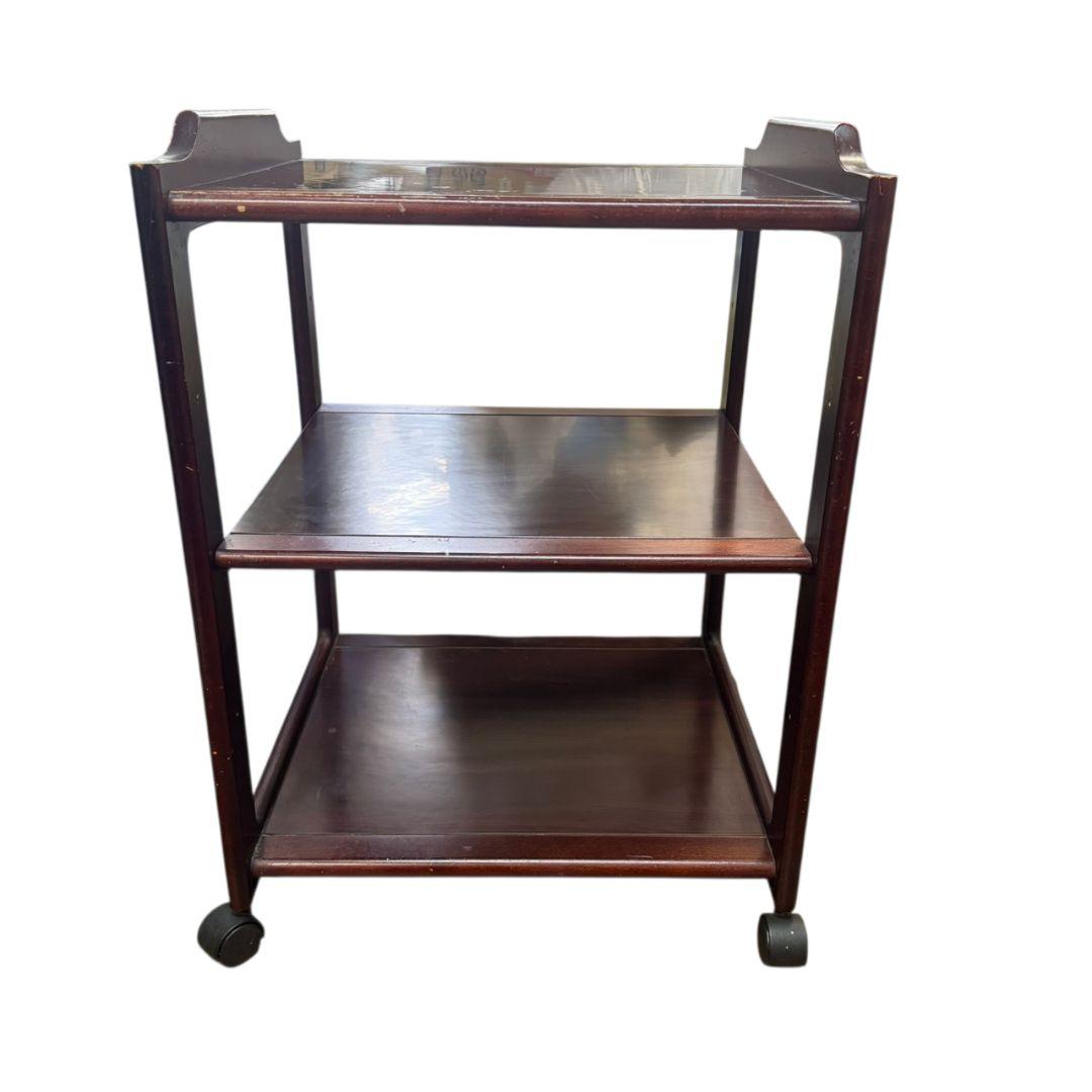 【希少】カリモク キッチンワゴン 配膳ワゴン ワゴン レトロ アンティーク