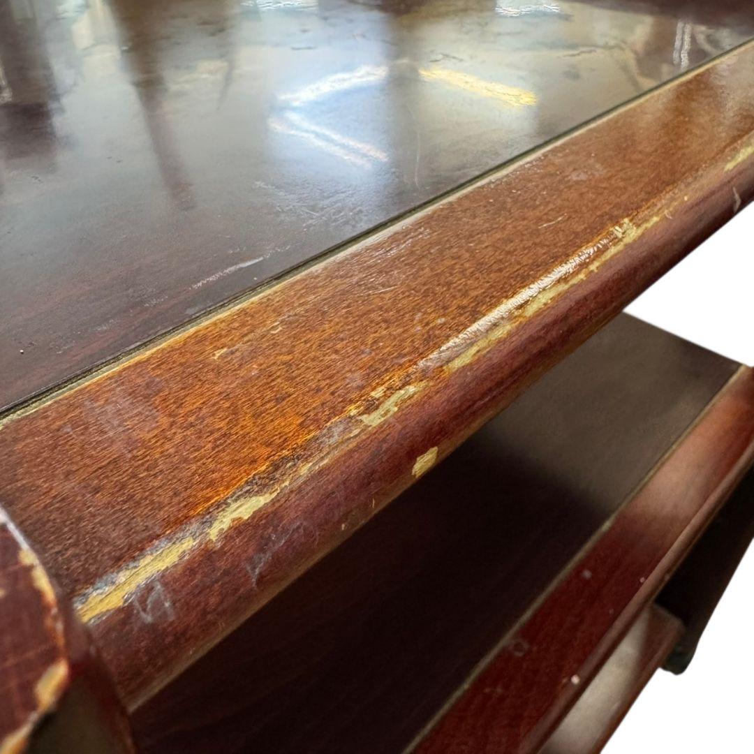 【希少】カリモク キッチンワゴン 配膳ワゴン ワゴン レトロ アンティーク