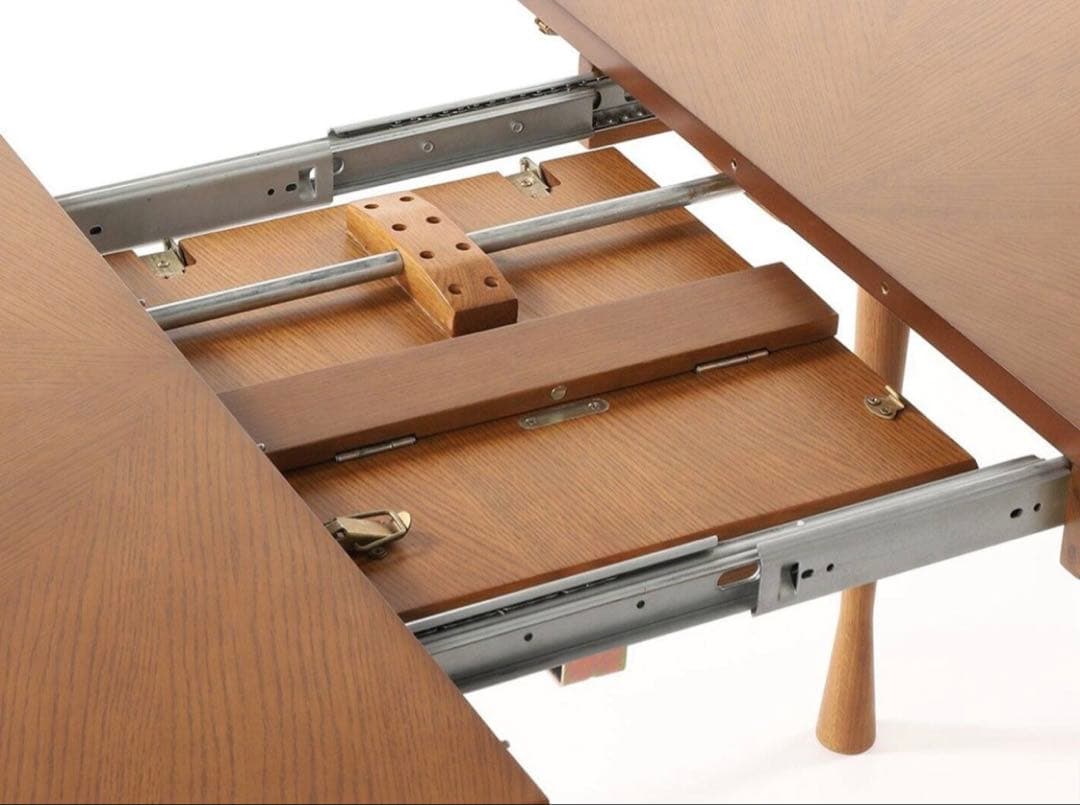 即購入お控えください】AROS ROUND TABLE ブラウン 伸長式 - メルカリ