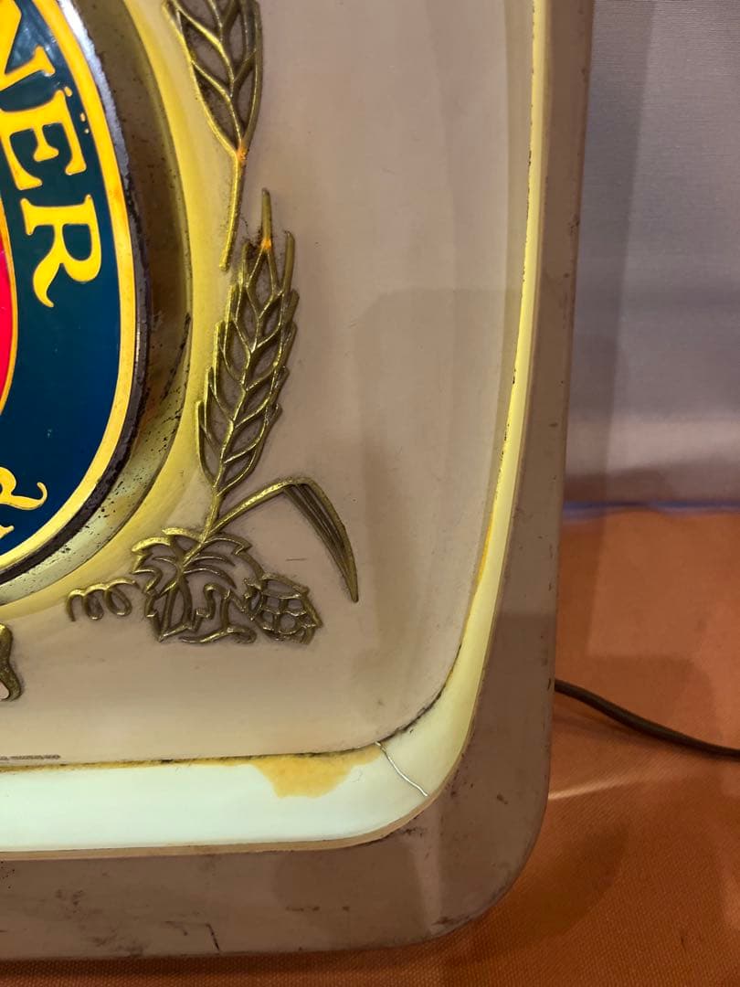 ☆当時物☆ミラービール　ビンテージライト（おまけ付き）アンティーク　世田谷ベース