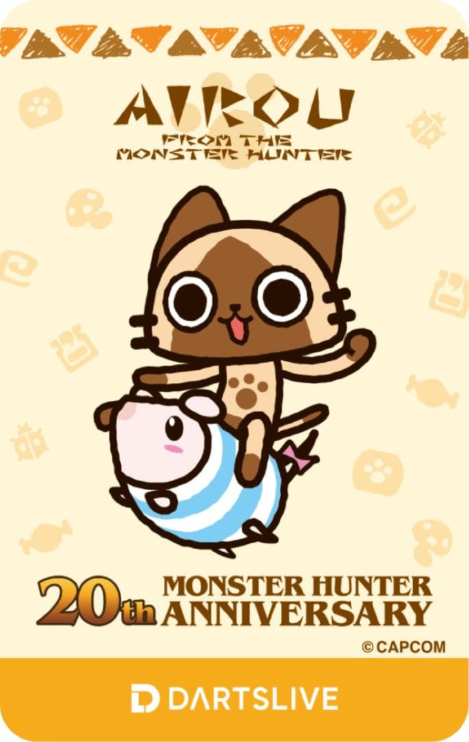 5枚セット モンスターハンター 20周年 コラボダーツ ライブカード