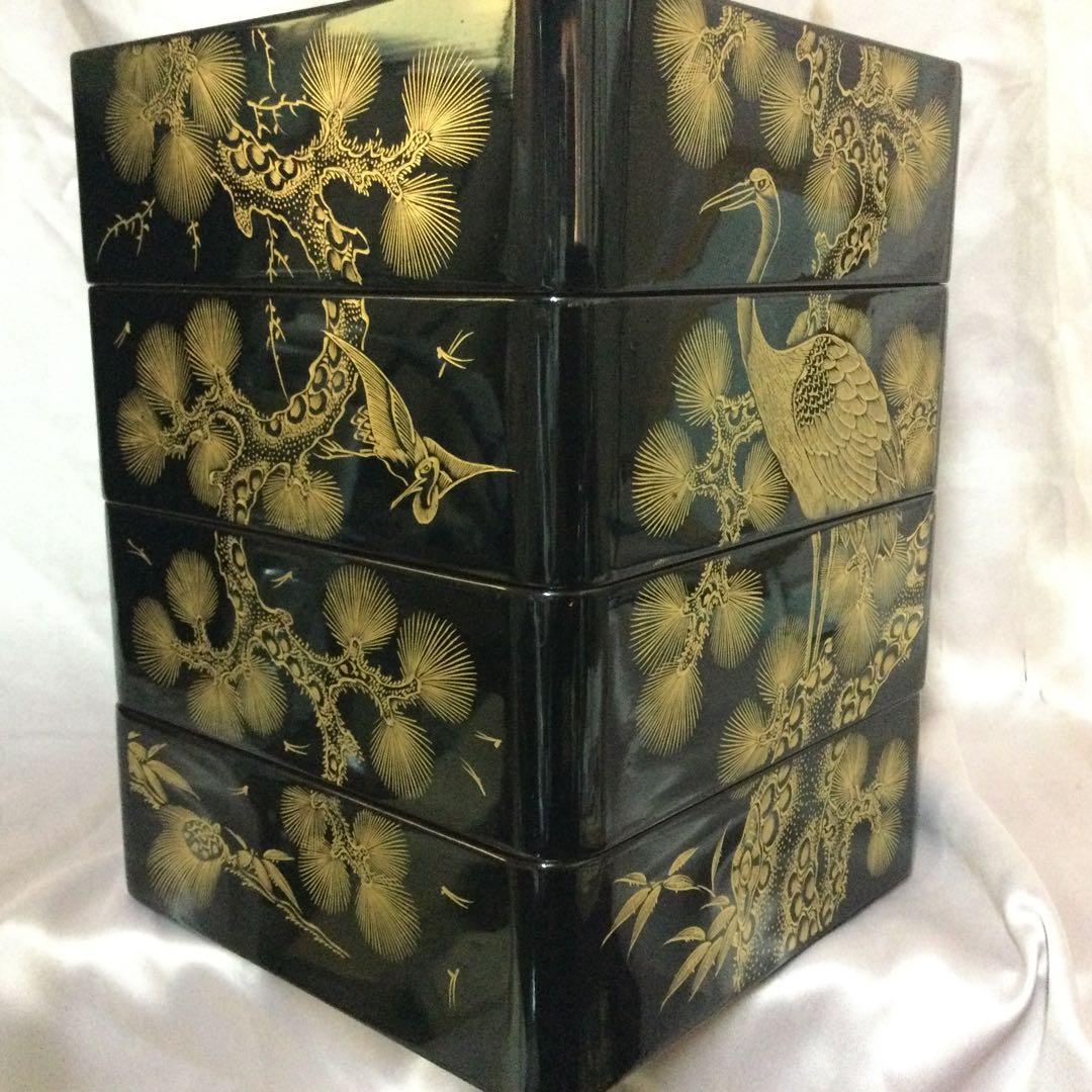 重箱本漆箱蓋2枚付きーNO511・お宝クラスの最高品物です。