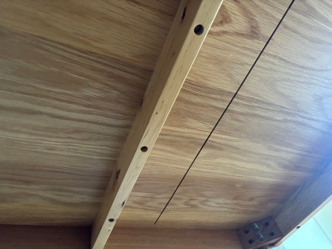 無印良品　無垢材テーブルオーク材