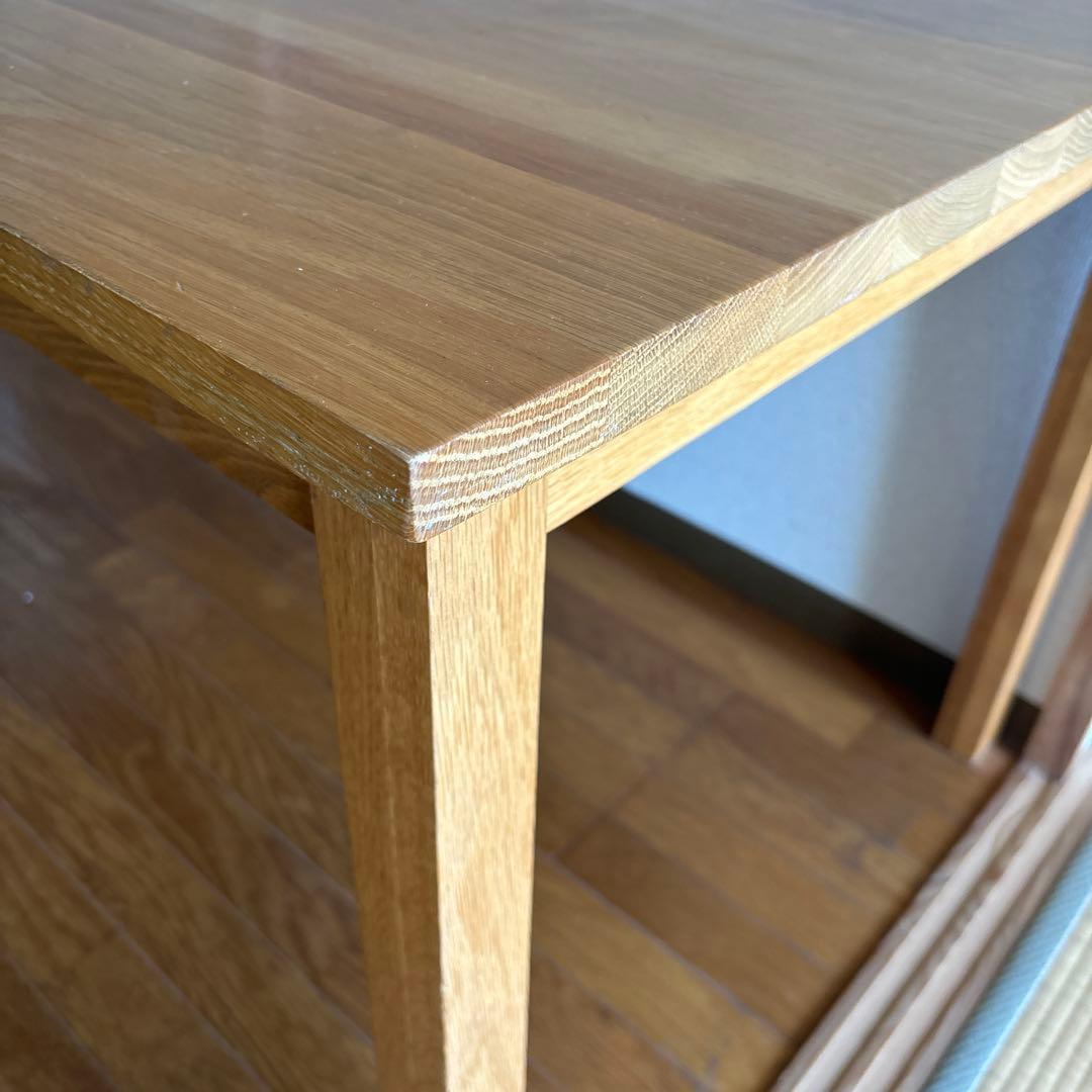 無印良品　無垢材テーブルオーク材