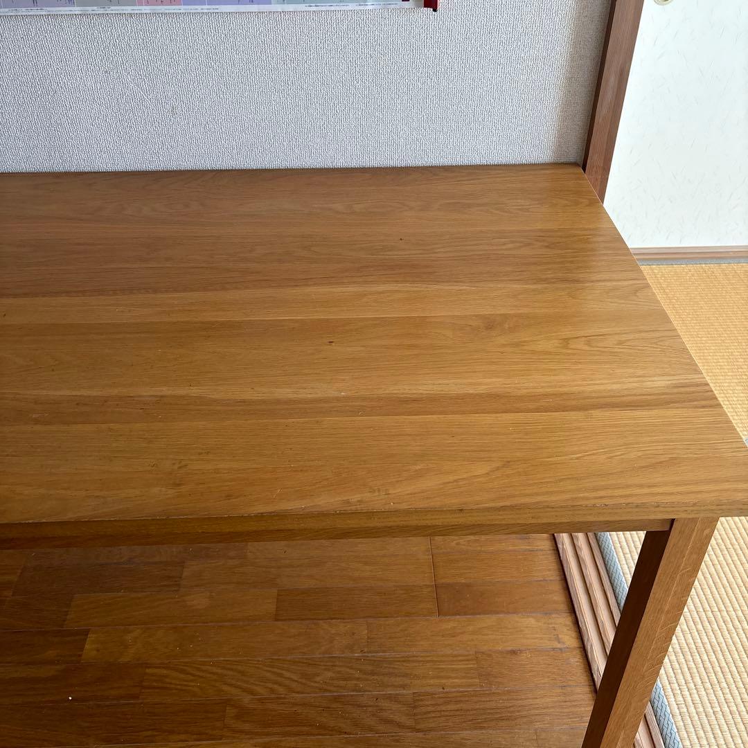 無印良品　無垢材テーブルオーク材