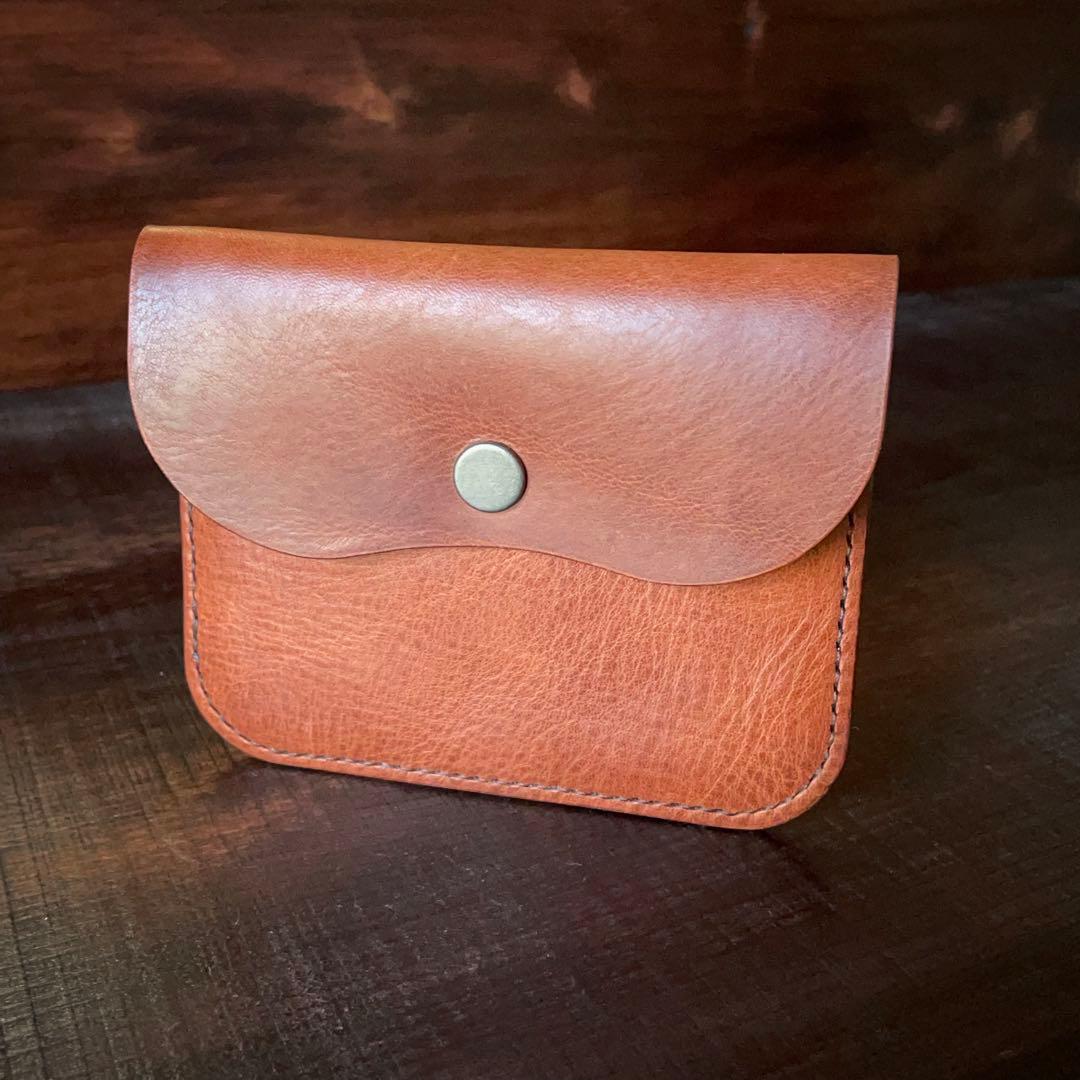 【U】フラップ付きポーチ＆ボックスポーチ（チョコ）2点セット