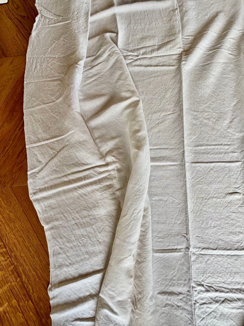 フランスアンティーク 19世紀のリネンシーツ 1800✖️2500 風合い柔らか