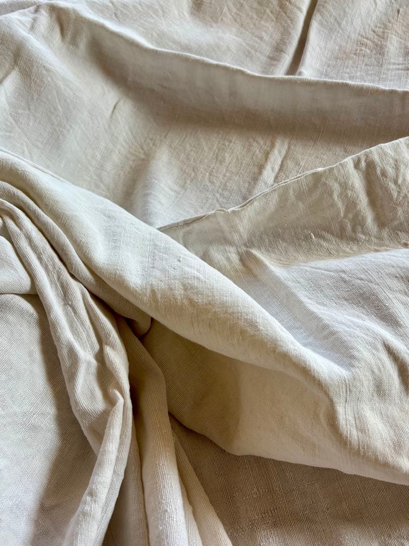 フランスアンティーク 19世紀のリネンシーツ 1800✖️2500 風合い柔らか